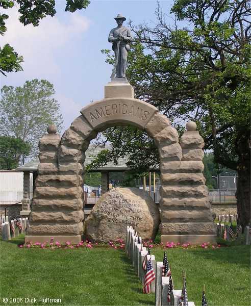 Memorial Arch, Camp Chase Cemetery, Columbus, Franklin County, Ohio