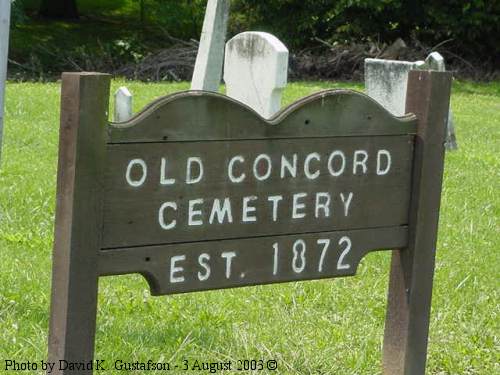 Old Concord Cemetery, Jackson Township, Franklin County, OH
