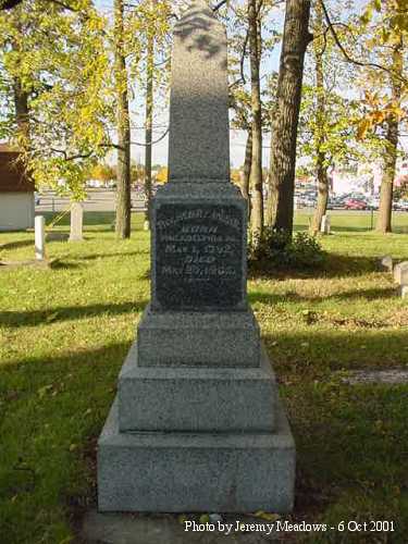 Rev. Henry Innis, McKendree M. E. Cemetery, Columbus, OH