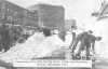 Removing snow after the big storm; Colfax and Broadway, Denver, December, 1913