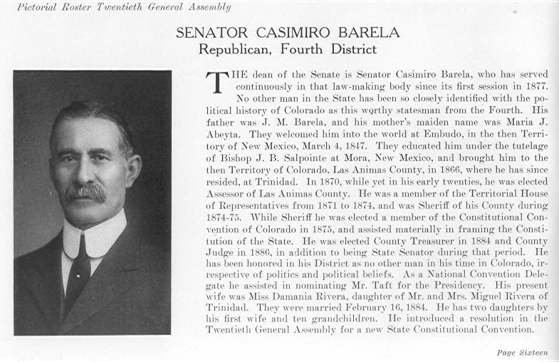 Senator Casimiro Barela (1915)