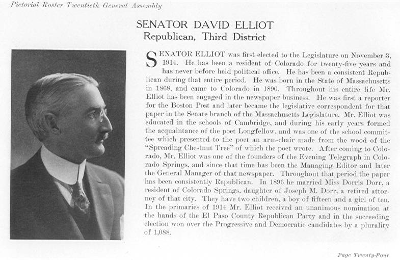 Senator David Elliot (1915)