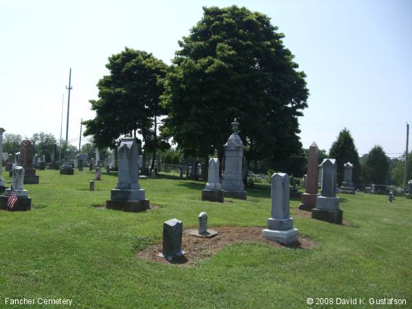 Fancher Cemetery, Harlem Township, Delaware County, Ohio