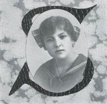 Bessie Widom, North Denver High School, 1916
