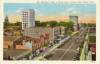 E-8--Bird's-Eye View of Broad Street Looking West, Elyria, Ohio (ca. 1930-1952)