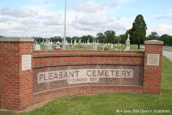 Pleasant Cemetery, Pleasant Twp, Madison County & Darby Twp, Pickaway County, Ohio