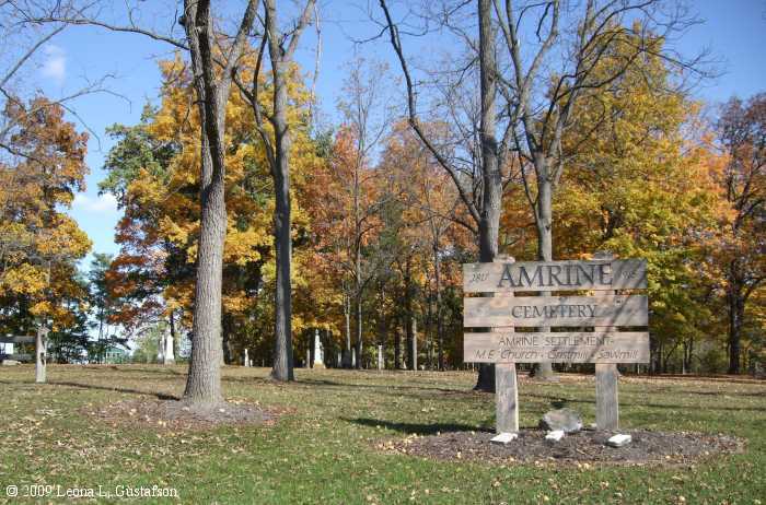 Amrine Cemetery, Marysville, Paris Township, Union County, Ohio