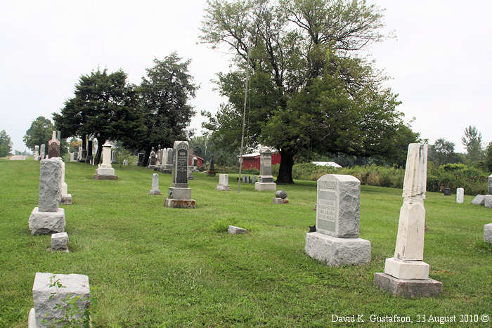 Southard Cemetery, Site of the Methodist Brick Church called Nations Chapel, 1853-1868, York Township, Union Co. Ohio