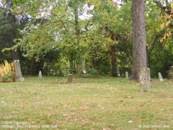 Dague Cemetery, Jefferson Township, Franklin County, Ohio